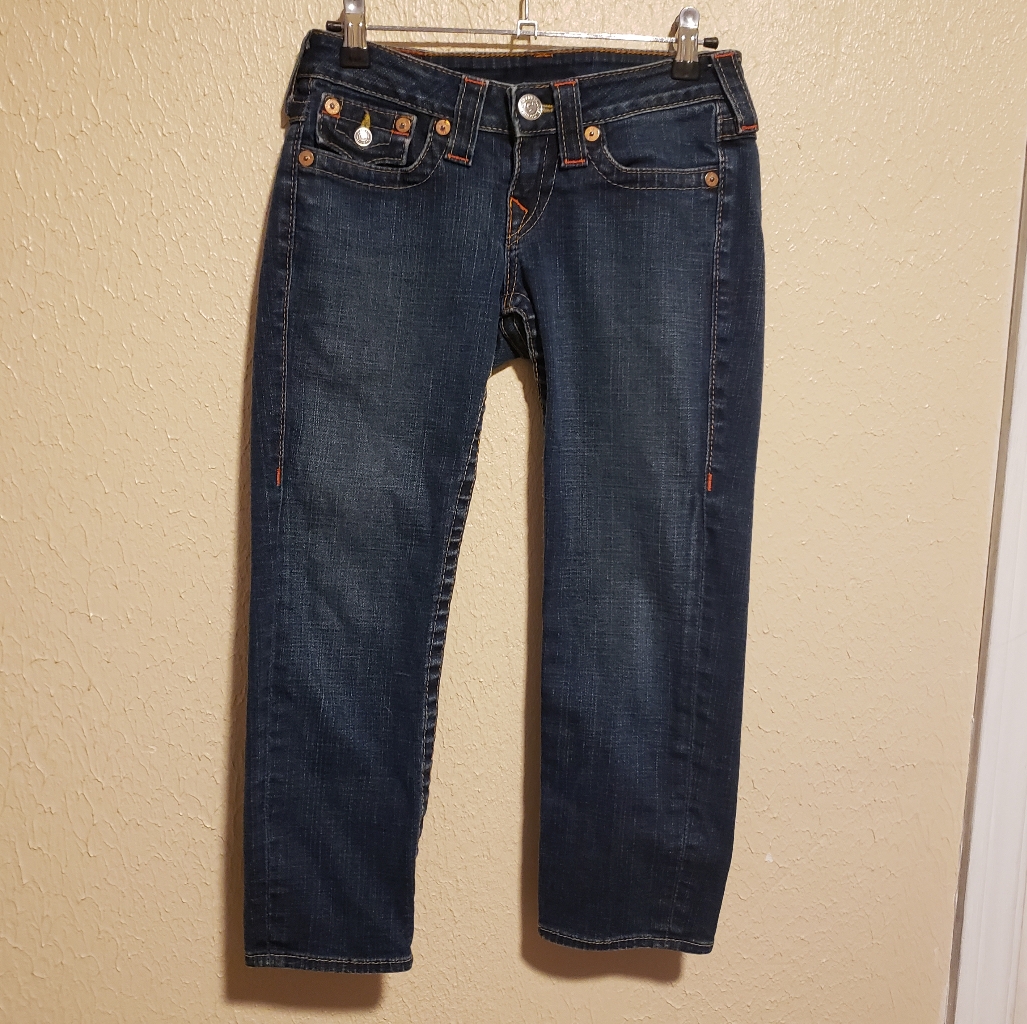True Religion Denim Capris Size 25